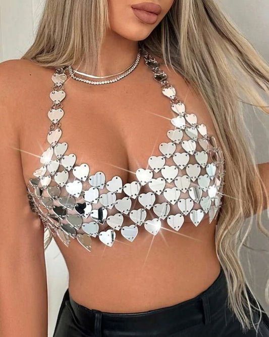 Seduction rhinestone bra